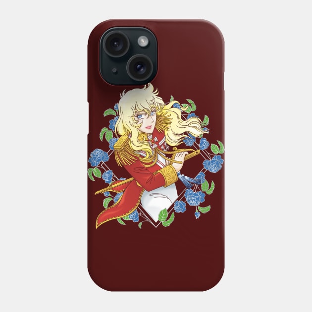 Oscar François de Jarjayes (2021 red edit.) Phone Case by YueGraphicDesign