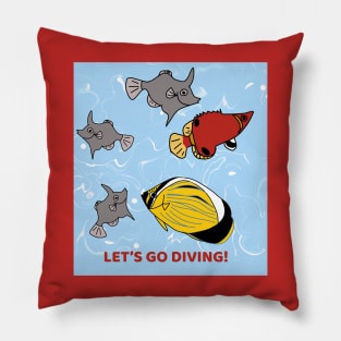 LET'S GO DIVING! Pillow