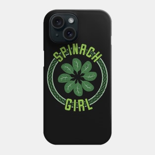 Spinach Girl Ring Of Leaves I Phone Case