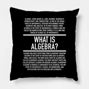 Algebra Defined Pillow