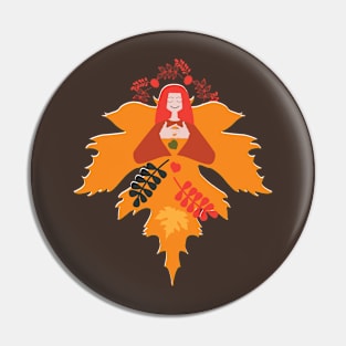 Autumn Angel Pin