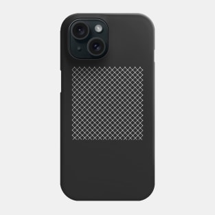 Dotted Grid 45 Black Phone Case