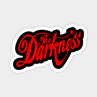 The Darkness Band Red Text Magnet