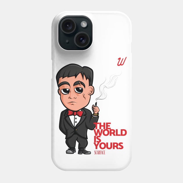 Scarface Art Phone Case by WallaceDesignCompany