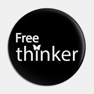 Free thinker artistic text design Pin