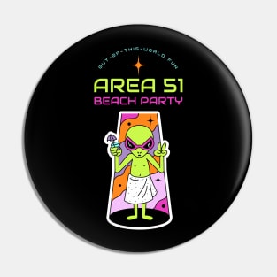 area 51 beach party Pin