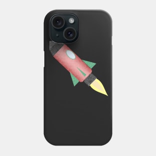 Rocket ship Phone Case