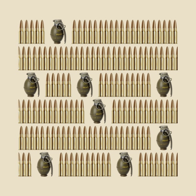 Ammo and grenades pattern by Gaspar Avila