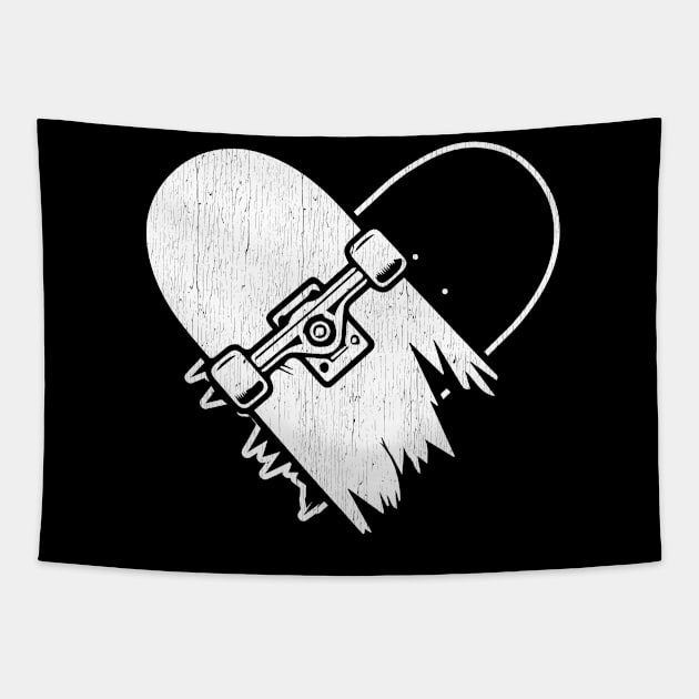 I Love Skate Boarding Tapestry by Dailygrind