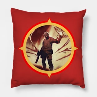 Pyromancer Feed The Flames Logo Pillow