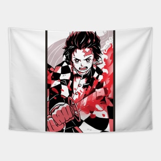 Hinokami Kagura white Tapestry