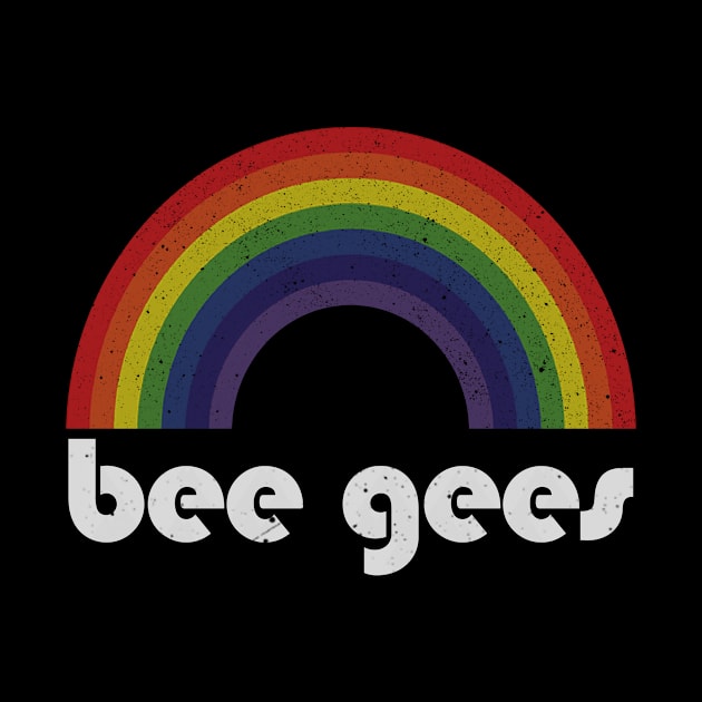 Bee Gees / Vintage Rainbow Design // Fan Art Design by Arthadollar