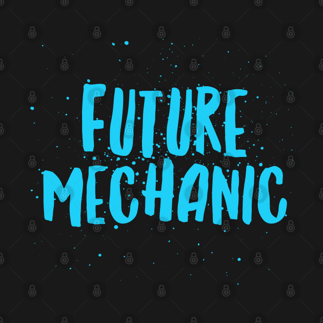 Future Mechanic Blue Text Boys by AstroGearStore