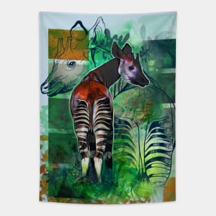 Ethan's Okapi #1 Tapestry