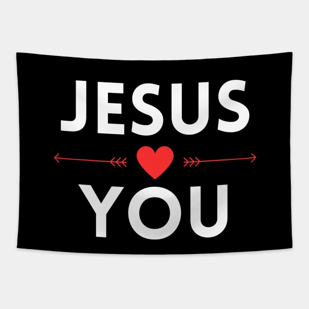 Jesus Loves You | Christian Tapestry by All Things Gospel