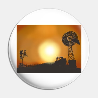 Australian Desert Farm Pin