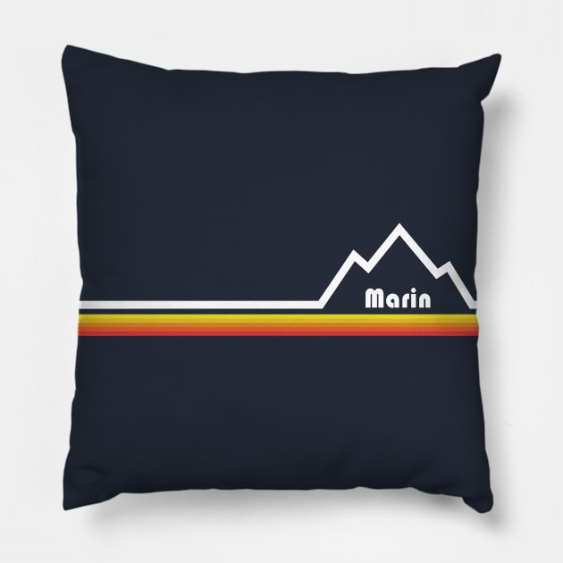 Marin, California Pillow by esskay1000