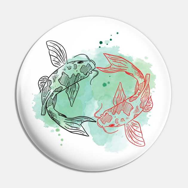 Koi Pond Pin by FabDesign