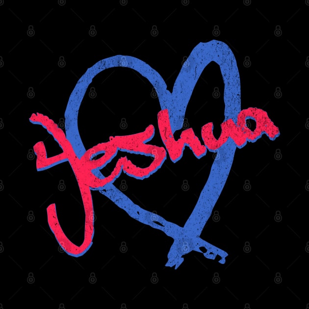 I Love Yeshua Vintage 80's & 90' Red and Blue by Family journey with God