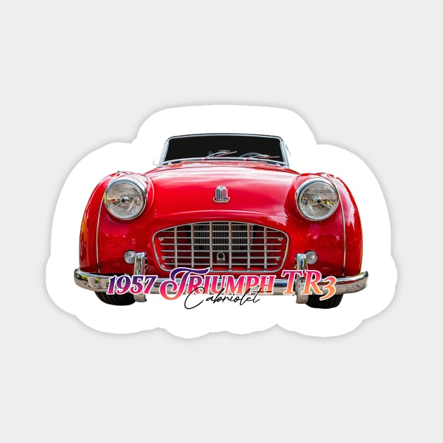 1957 Triumph TR3 Cabriolet Magnet by Gestalt Imagery