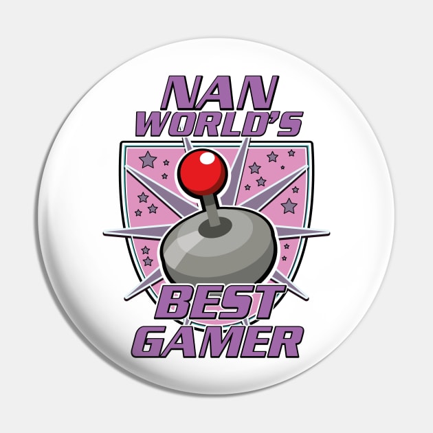 Nan World's best Gamer Pin by nickemporium1
