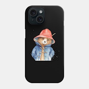 Paddington Bear Watercolour Illustration Phone Case