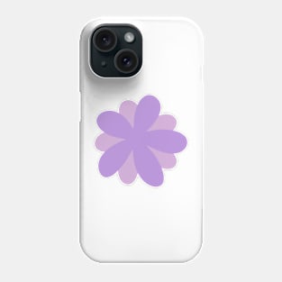 Cute Daisy Flower - digital lavender Phone Case