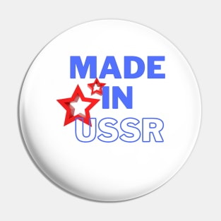 Red stars made in ussr Pin