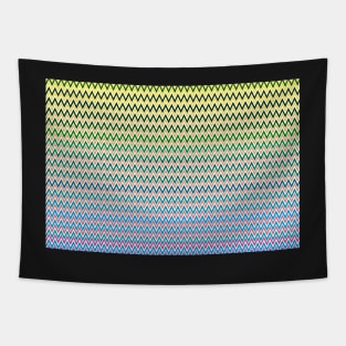 Chevron print, ombre effect, geometric shapes Tapestry