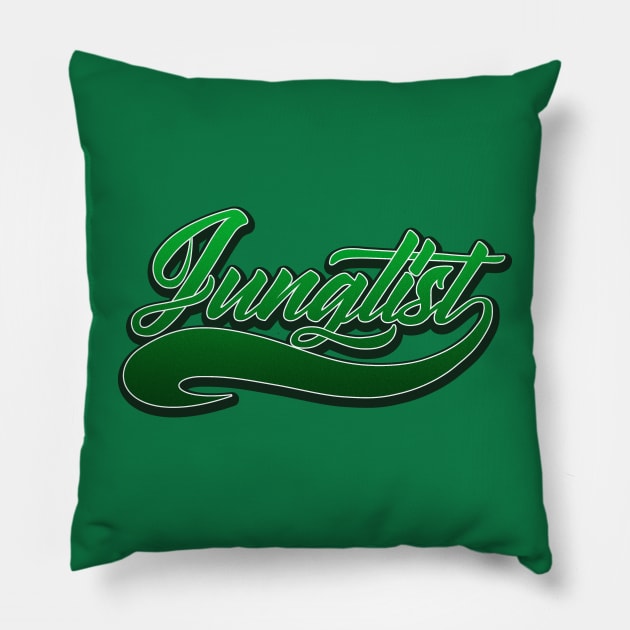 Team Junglist Tail Green Pillow by KORAX