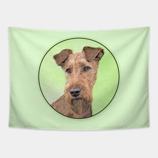 Irish Terrier Painting - Cute Original Dog Art Tapestry