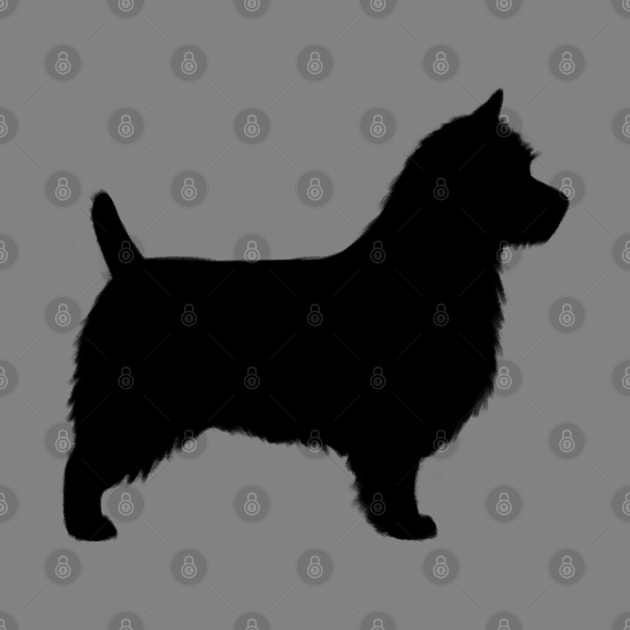 Australian Terrier Dog Breed Silhouette by Coffee Squirrel