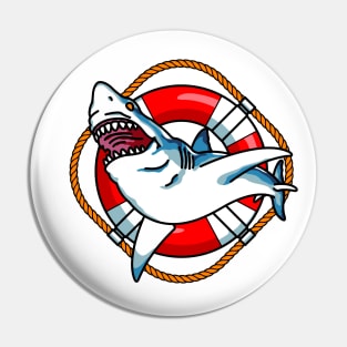 Swimming with the sharks Pin