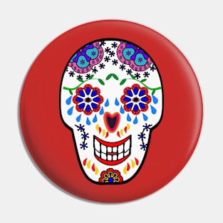 Sugar Skulls in Red (Calavera) Pin