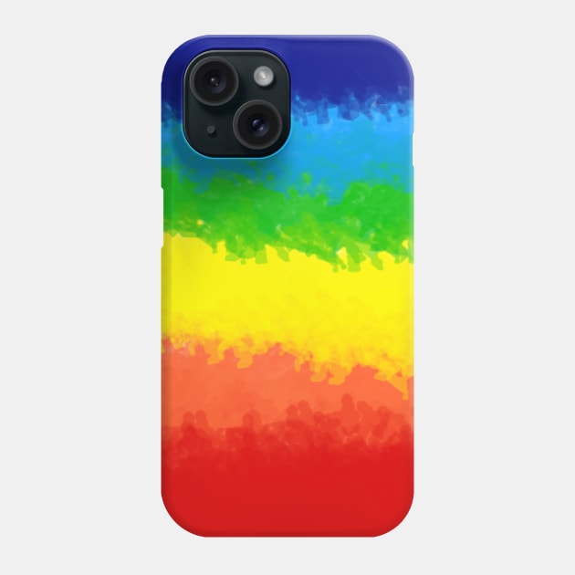 Oil Pastel Rainbow Smudge Crayon Basic Colors Phone Case by Punmade