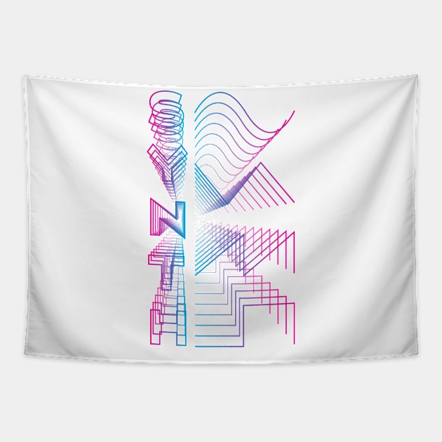 Synth Waveform Analog Audio Design Tapestry by star trek fanart and more