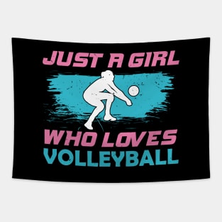 Just A Girl Who Loves Volleyball Tapestry