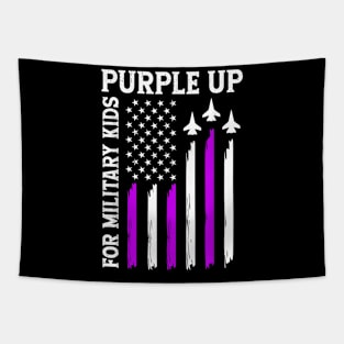 Purple Up For Military Kids Military Child Month Tapestry