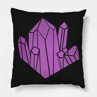 Purple Crystal Amethyst Gems Pillow