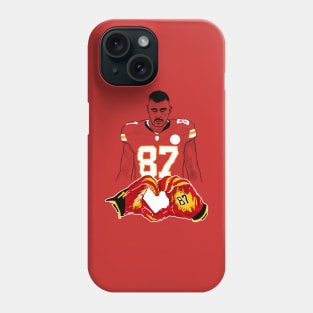 Travis KELCE 87 heart celebration Phone Case