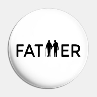 Design template on the theme of family love, father and son Pin