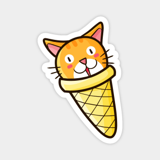 Cat Cone Magnet