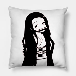 Nezuko Demon Slayer Cute Anime Girl Pillow