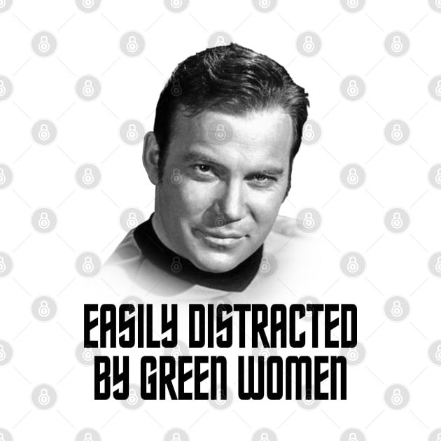 Star Trek - easily distracted by green women by ROBZILLA