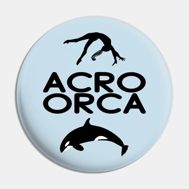 Acro Orca Semordnilap Pin by XanderWitch Creative