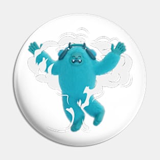 Excited Yeti Pin