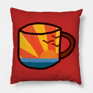 Sunset Coffee Pillow