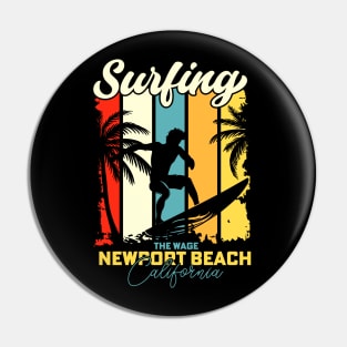 Surfing | The Wedge, Newport Beach, California Pin