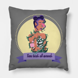 Time Heals All Wounds Pillow