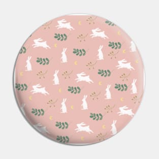 Pink rabbit pattern Pin